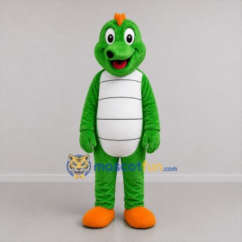 Custom Green and White Seahorse Mascot Costume Adult Full Body Suit for Ocean Events