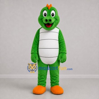 Custom Green and White Seahorse Mascot Costume Adult Full Body Suit for Ocean Events