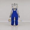 Custom Gray and Blue Tabby Cat Mascot Costume Adult Full Body Suit for Children's Events