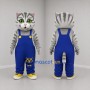 Custom Gray and Blue Tabby Cat Mascot Costume Adult Full Body Suit for Children's Events
