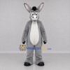 Custom Gray and White Donkey Mascot Costume Adult Full Body Suit for Farm Events