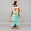 Custom Brown and Mint Green Squirrel Girl Mascot Costume Adult Full Body Suit for Tropical Events