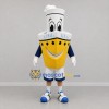 Custom Yellow and White Ship Mascot Costume Adult Full Body Suit for Nautical Events