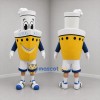 Custom Yellow and White Ship Mascot Costume Adult Full Body Suit for Nautical Events