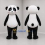 Custom Black and White Panda Mascot Costume Adult Full Body Suit for Zoo Events