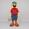 Custom Yellow and Red Duck Mascot Costume Adult Full Body Suit for Summer Events