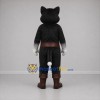 Custom Black and White Cat in Boots Mascot Costume Adult Full Body Suit for Costume Parties