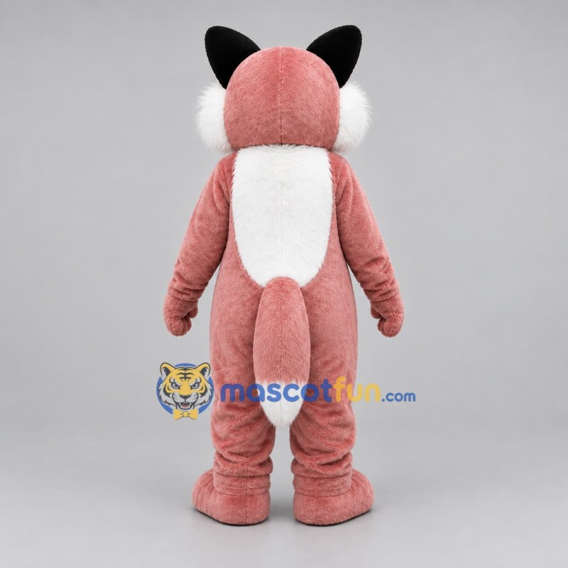 Custom Pink and White Fox Mascot Costume Adult Full Body Suit for Children's Events