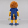 Custom Golden Brown and Blue Lion Mascot Costume Adult Full Body Suit for Sports Events