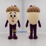 Custom Tan and Brown Acorn Mascot Costume Adult Full Body Suit for Harvest Festivals