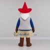 Custom Red and Blue Garden Gnome Mascot Costume Adult Full Body Suit for Garden Events