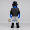 Custom Black and Blue Aviator Mascot Costume Adult Full Body Suit for Aviation Events