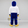 Custom Blue and White Bird Mascot Costume Adult Full Body Suit for Sports Events