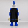Custom Silver and Blue Armored Knight Mascot Costume Adult Full Body Suit for Medieval Festivals