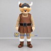 Custom Brown and Tan Viking Mascot Costume Adult Full Body Suit for Historical Events