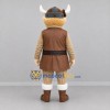 Custom Brown and Tan Viking Mascot Costume Adult Full Body Suit for Historical Events