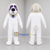 Custom White and Purple Dog Mascot Costume Adult Full Body Suit for Pet Events
