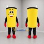 Custom Yellow and Black Drink Cup Mascot Costume Adult Full Body Suit for Food Promotions