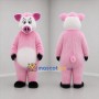 Custom Pink and White Pig Mascot Costume Adult Full Body Suit for Farm Events