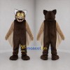 Custom Brown and Tan Bat Mascot Costume Adult Full Body Suit for Halloween Events
