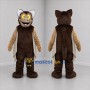 Custom Brown and Tan Bat Mascot Costume Adult Full Body Suit for Halloween Events