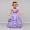 Custom Purple Princess Mascot Costume Adult Full Body Suit for Children's Parties