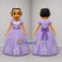 Custom Purple Princess Mascot Costume Adult Full Body Suit for Children's Parties