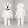 Custom White Dog Mascot Costume Adult Full Body Suit for Pet Events