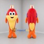 Custom Red Yellow and Orange Fish Mascot Costume Adult Full Body Suit for Ocean Events