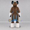 Custom Brown White and Blue Dog Mascot Costume Adult Full Body Suit for Costume Parties