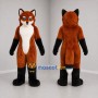 Custom Orange Black and White Fox Mascot Costume Adult Full Body Suit for Nature Events