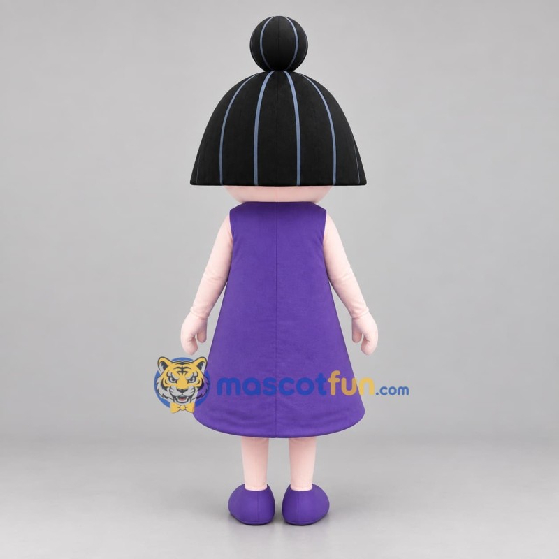 Custom Purple and Black Fairy Mascot Costume Adult Full Body Suit for Fantasy Events