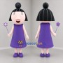 Custom Purple and Black Fairy Mascot Costume Adult Full Body Suit for Fantasy Events