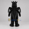 Custom Black and Gray Dragon Mascot Costume Adult Full Body Suit for Fantasy Events