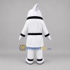 Custom White and Black Martial Arts Shark Mascot Costume Adult Full Body Suit for Sports Events