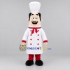 Custom White and Red Chef Mascot Costume Adult Full Body Suit for Restaurant Promotions