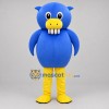 Custom Blue and Yellow Fantasy Creature Mascot Costume Adult Full Body Suit for Children's Events