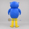 Custom Blue and Yellow Fantasy Creature Mascot Costume Adult Full Body Suit for Children's Events