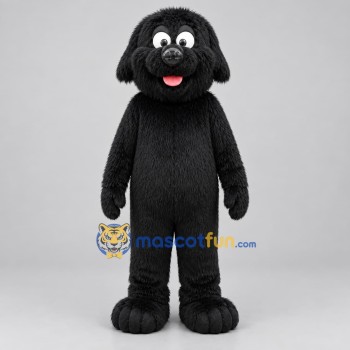 Custom Black Dog Mascot Costume Adult Full Body Suit for Pet Events