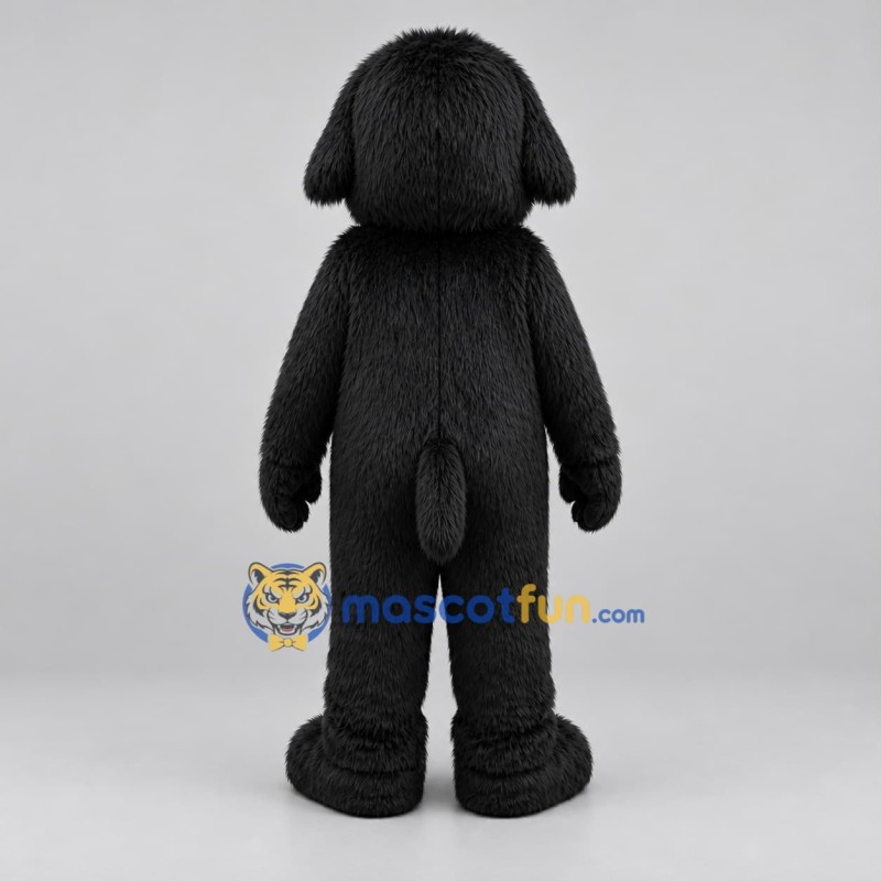 Custom Black Dog Mascot Costume Adult Full Body Suit for Pet Events