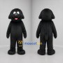 Custom Black Dog Mascot Costume Adult Full Body Suit for Pet Events
