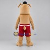 Custom Tan and Red Bulldog Mascot Costume Adult Full Body Suit for Sports Events