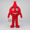 Custom Red Pomegranate Mascot Costume Adult Full Body Suit for Food Promotions