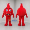 Custom Red Pomegranate Mascot Costume Adult Full Body Suit for Food Promotions