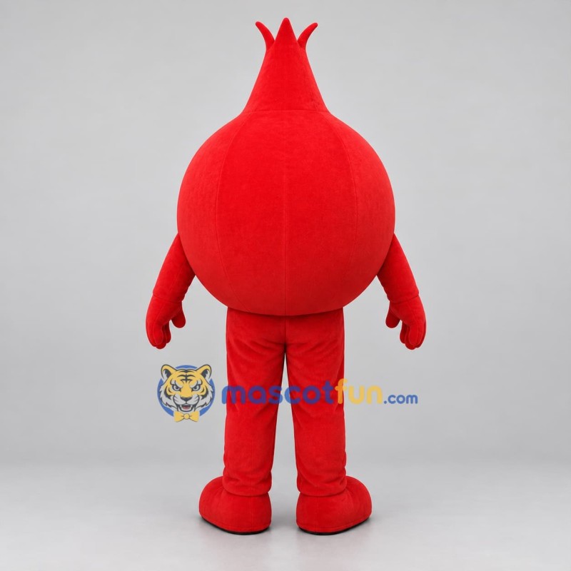 Custom Red Pomegranate Mascot Costume Adult Full Body Suit for Food Promotions