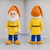 Custom Yellow and Orange Gnome Mascot Costume Adult Full Body Suit for Garden Events
