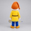 Custom Yellow and Orange Gnome Mascot Costume Adult Full Body Suit for Garden Events
