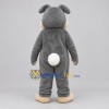 Custom Gray and Cream Rabbit Mascot Costume Adult Full Body Suit for Easter Events