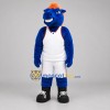 Custom Blue White and Orange Basketball Horse Mascot Costume Adult Full Body Suit for Basketball Games