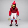 Custom Red and Black Cardinal Mascot Costume Adult Full Body Suit for Sports Events